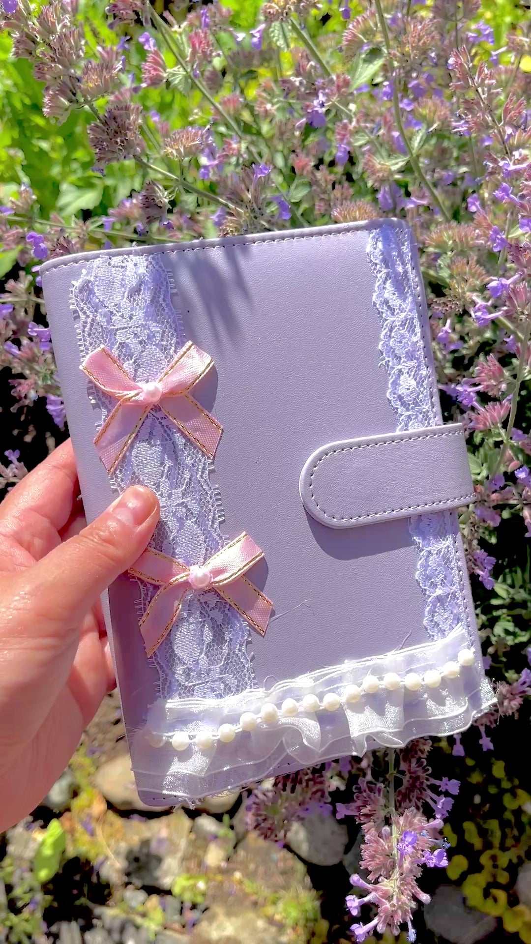 Lavender/ Taro Journal Size A6, 6 Ring Binder